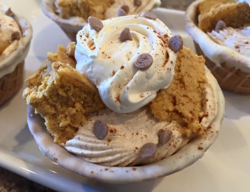 PUMPKIN CHEESECAKE WAFFLE BOWLS!!!